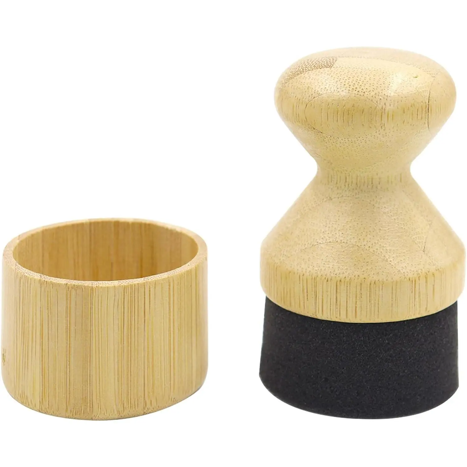 Board Oil Applicator with Lid, Wax Applicator Brush with  Handle,  Block Conditioner Sponge Oil Brush for Wooden Spatula, Spoon and Cooking Utensil Care (1 Pcs)