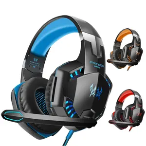 G2000 Wired Gaming Headset, FPS Headset, Stereo Deep Bass Headphones with Noise Cancelling Microphone, Headphones for PC, 3.5mm Jack Compatible with PS5 PS4 PC Game Consoles, 3 Colors Available