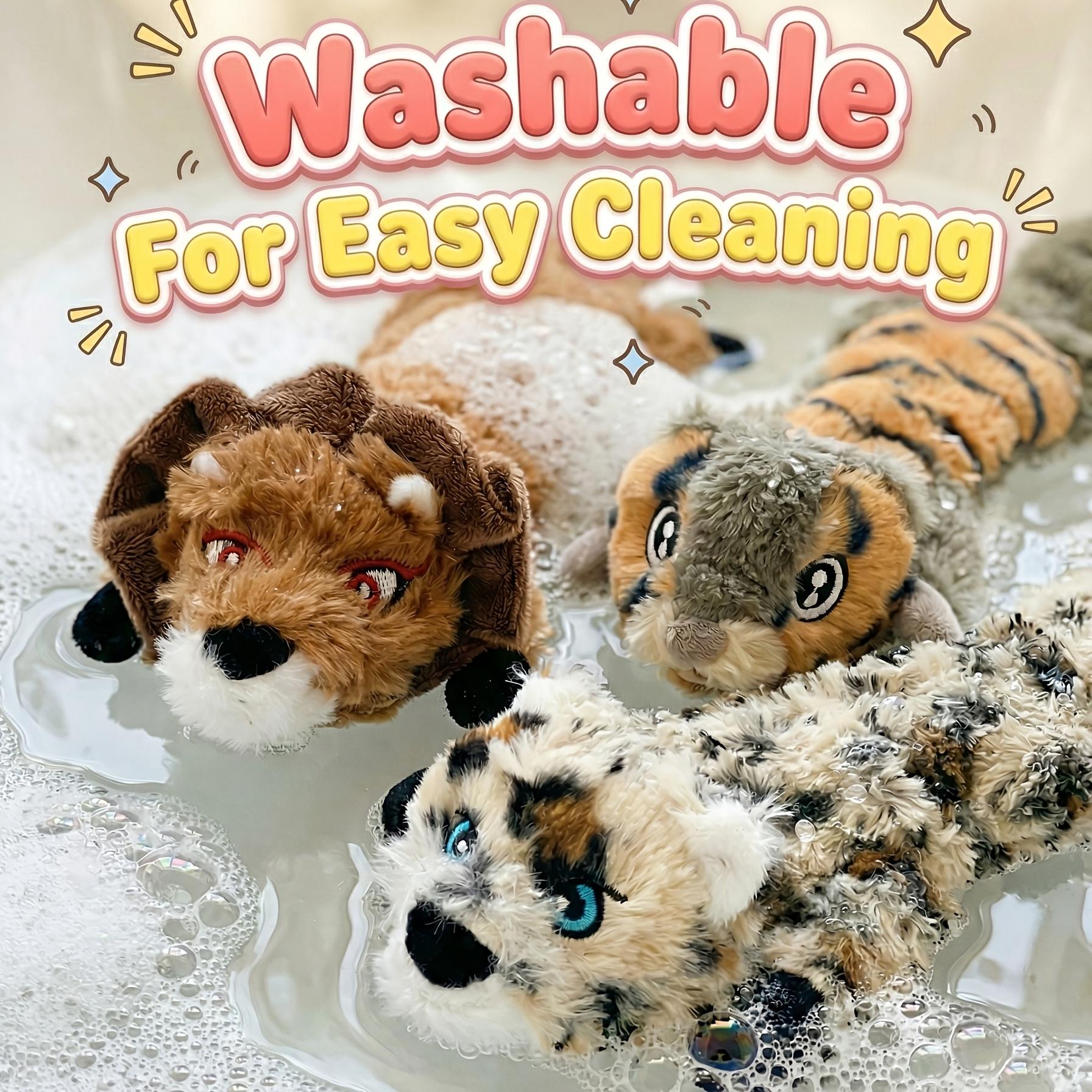 Dog Squeaky Toys No Stuffing 1/3/6 Pack Dog Toys Crinkle Dog Toys For Small Dogs Durable Dog Chew Toys Plush Cute Animals Natural Puppy Toys For Teething Pet Toys Squeak, Without Battery