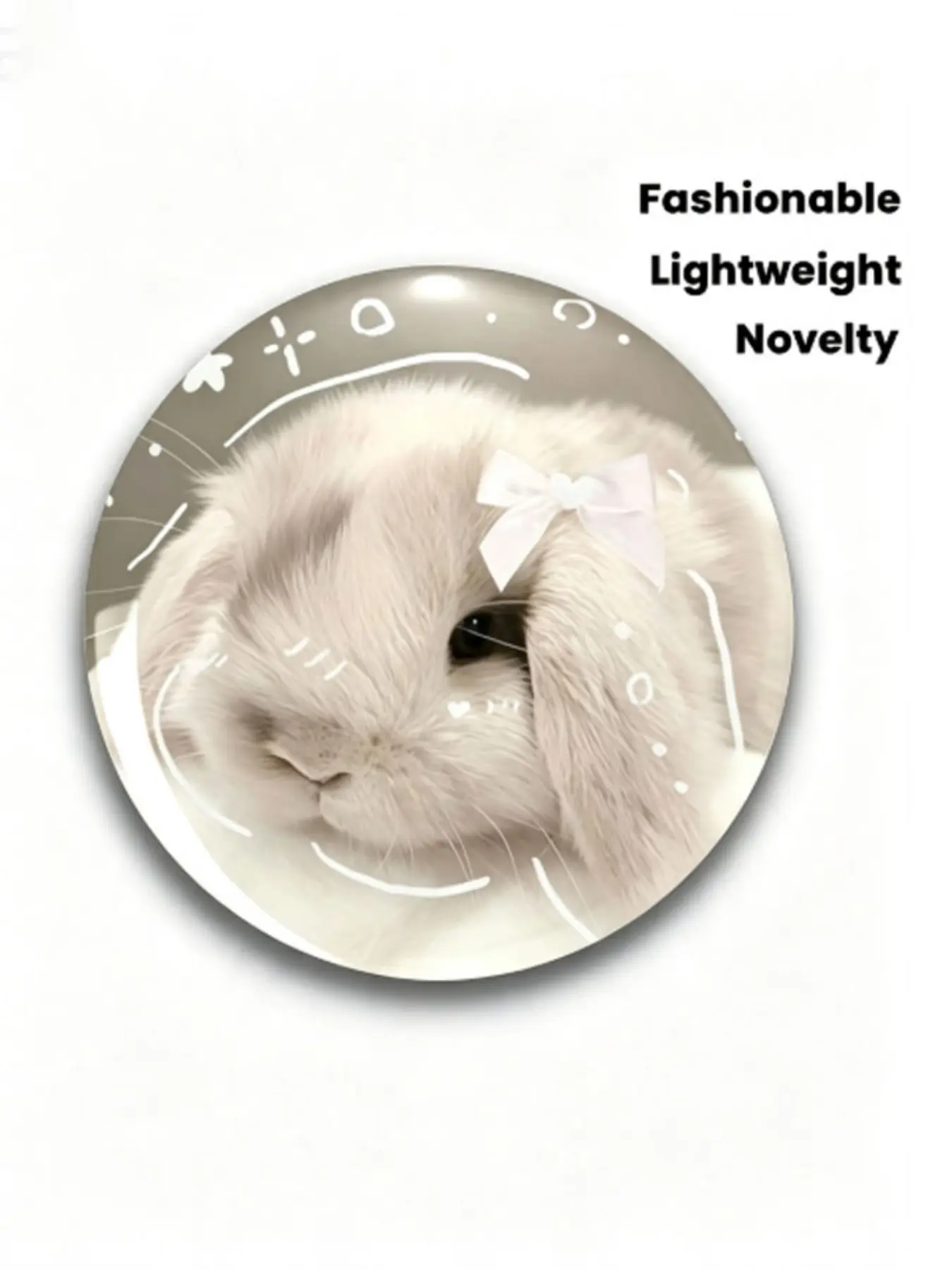 Cute Rabbit Badge/pin/brooch, Fashion Accessory for Clothes, Hats, Backpacks, Perfect Gift for Friends, Lightweight, Polished Surface