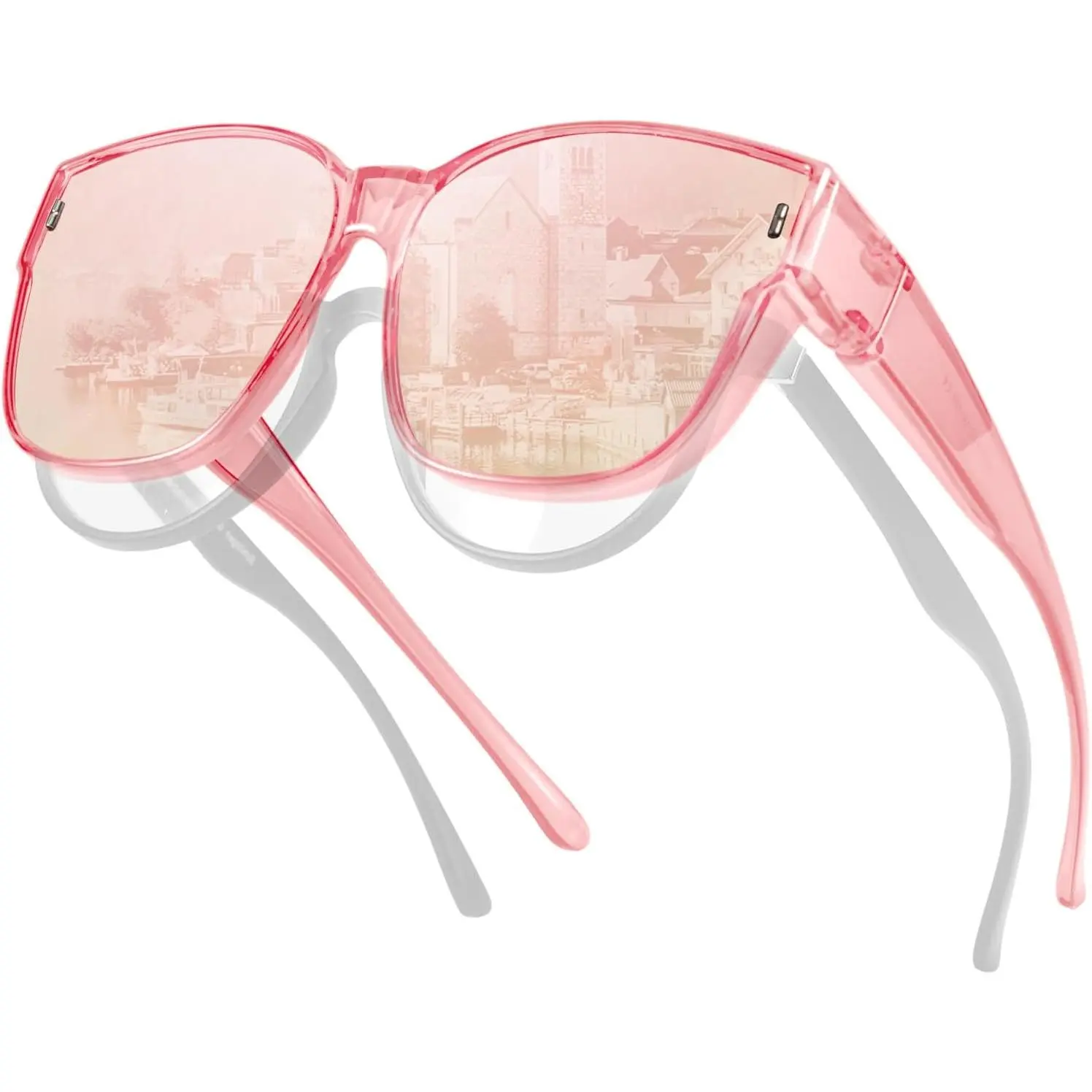 Women's Polarized Fit-Over Prescription Sunglasses - UV Protection, Outdoor Eyewear, Model TS3091