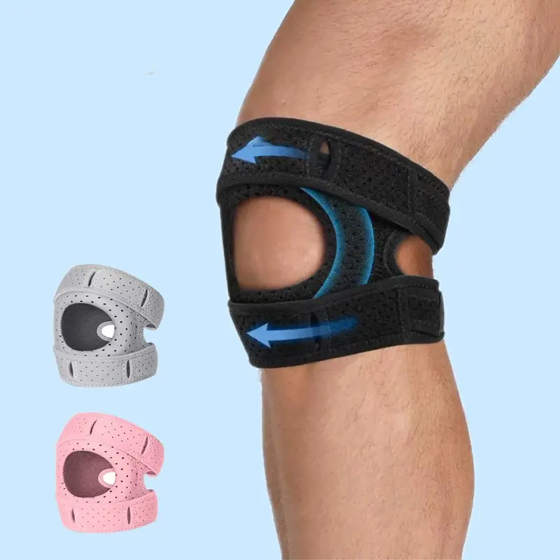 Adjustable Patellar Pad for Sports, Knee Joint Support Sleeve, Adjustable Tendon Support Cuff, Ideal for Knee Joint Stability