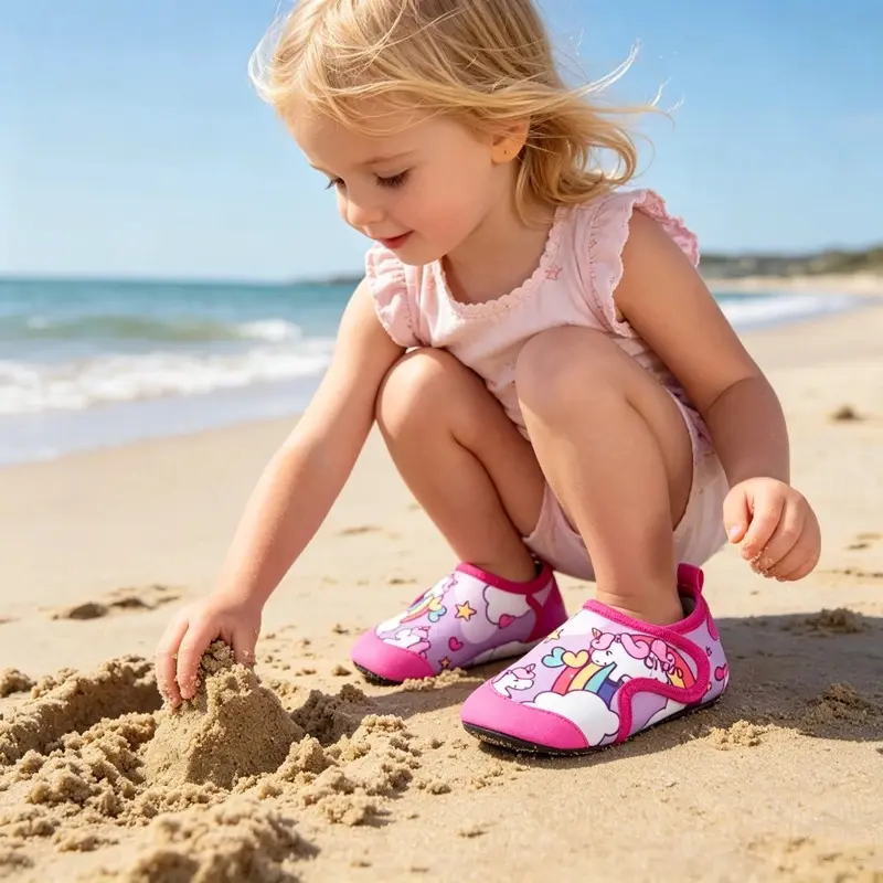 Kids Water Sport Beach Swimming Socks Girl Thin Multi Prints Anti Fitness Yoga Dance Swim Diving Underwater Shoes,compression