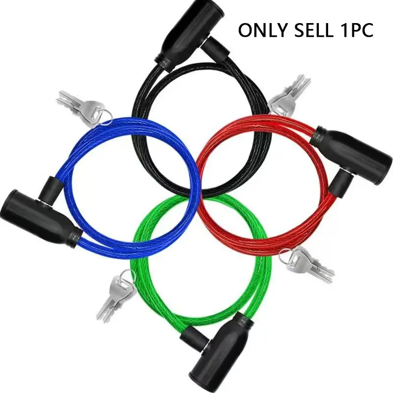 High-Strength 6x620mm Bike Lock, Bicycle Lock, Steel Cable Lock, Electric Scooter Lock, Motorcycle Lock, Luggage Lock, Jewelry Lock, Computer Lock, Affordable and Durable