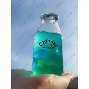 Juice Bottle Stress Ball Water Bottle Fidget Toy Boba Tea Squishy ASMR Anti Stress Funny Novelty Toy Toys For Children Gift