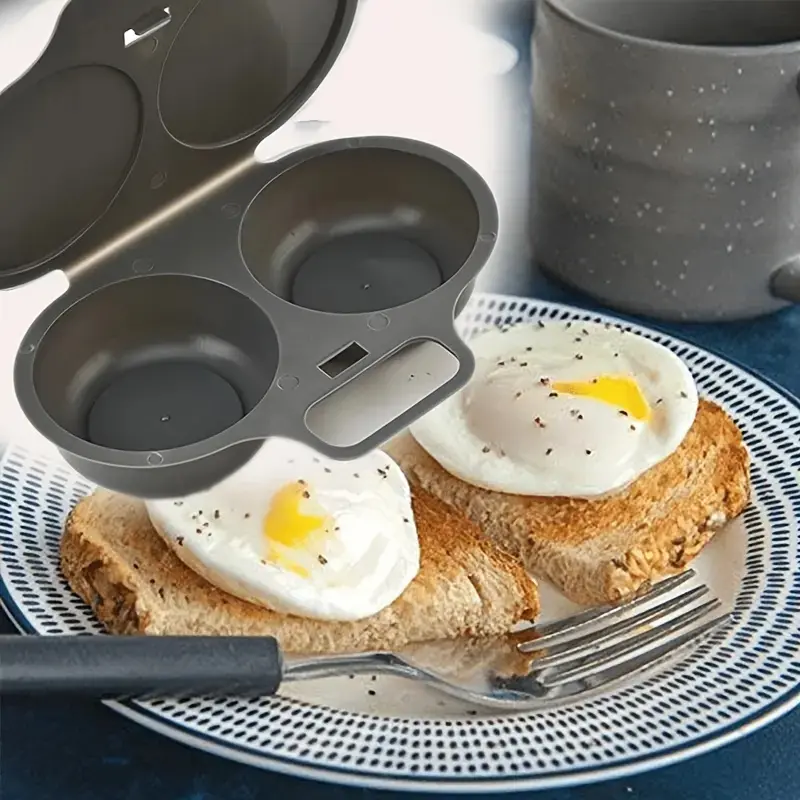 Easy Clean Microwave Omelette Maker - Non-Stick, 2 Cup Round Omelette Maker, Easy to Clean, Perfect Shape, Quick Prep, Healthy Cooking Gadget for Kitchens and Restaurants, Easy Egg Cooker