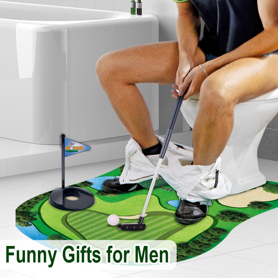 Toilet-based technical toilet golf scene leisure entertainment sports toy toilet mini set