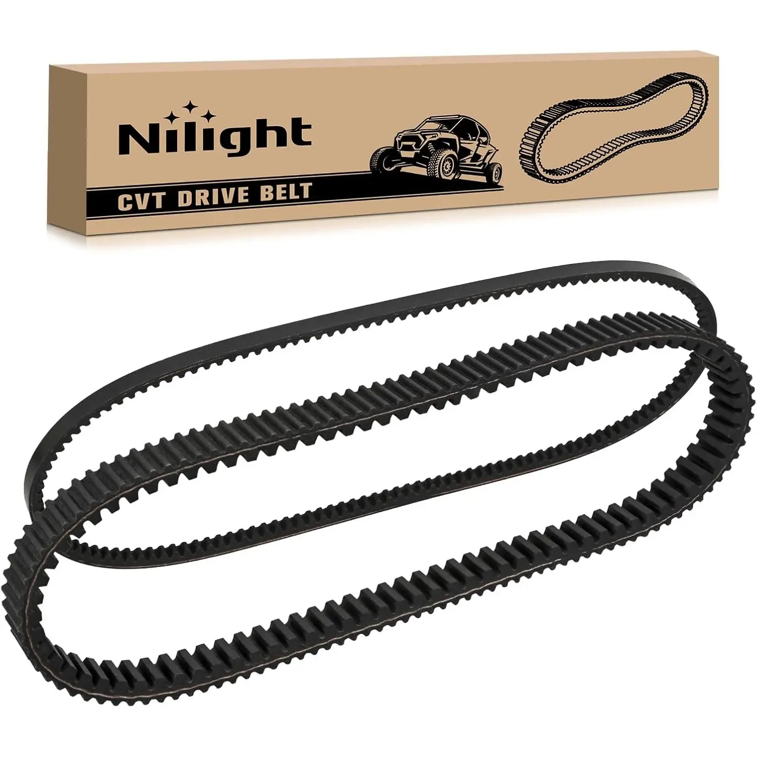Nilight Golf Cart Drive Belt Clutch Drive Belt & Starter Generator Belts Kit for EZGO TXT RXV 2010-up with Kawasaki Engine Replaces OE Part 618630 606138 16548G1 Smooth Engagement Aramid Cord Rubber