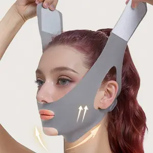 V-Shape Bandage, Anti-Snoring Strap, Face Lifting Tightening Band, Slimming Facial Shaping Band, Elastic Face Lifting Slimming Band, Adult Sleep Aid Band