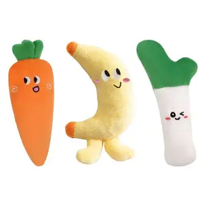 Developmental Hand Grip Toddler Toy Cute Stuffed Carrots Figure Hand Grip Toy Toddler Sleep Soothers Toy Fruit Plush Food Toys