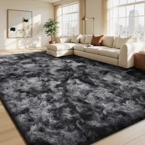FAMVAL Beautiful Fluffy Area Rug, Soft Thick Plush Rectangular Rug for Bedroom Living Room, Non-Slip Cozy Floor Carpet for Apartment Kids Room summerwins