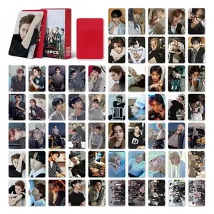 92pcs Set LOMO Card Stickers New Album Boy Group 3-inch double-sided High-Definition Photo Collectible Cards Fans Gifts