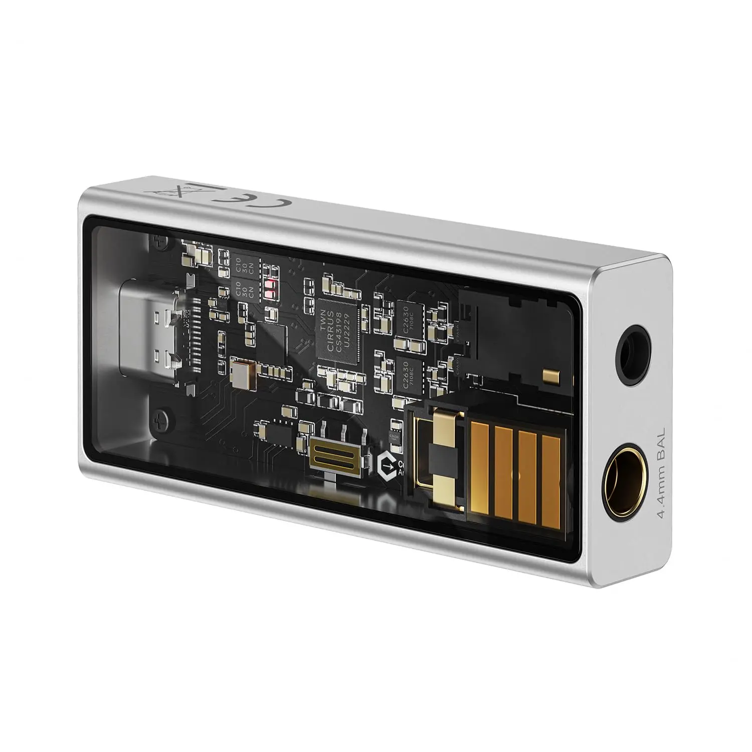 M15C Headphone Amplifier Portable USB DAC Amps 32Bit/384kHz DSD256 Decoder with 4.4mm and 3.5mm  Outputs  Lossless for Smartphones/PC/Laptops