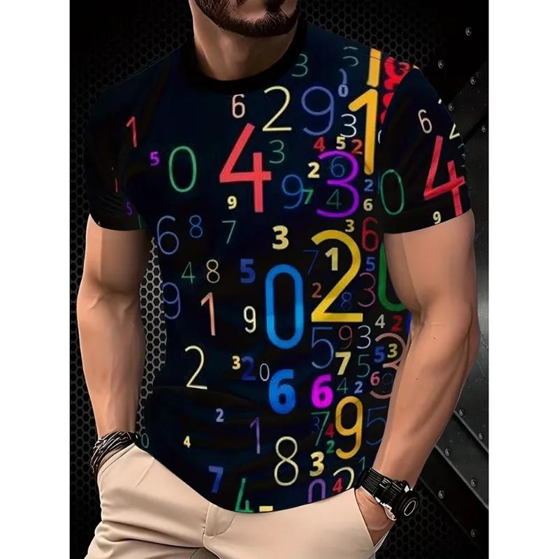 Kyn Apparel Men's Clothes Personality  Round Neck T Shirts