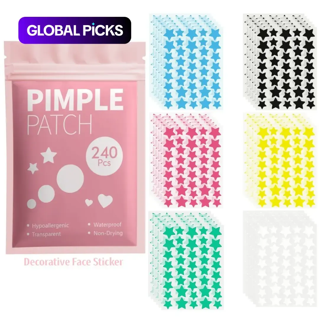 Cartoon Facial Cover Patches, Cosmetic Patch, 240/480/1200pcs, High Appearance Concealer Stickers, Multiple Sizes & Colors, Skin Care Products
