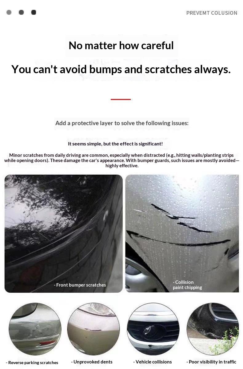 Upgraded car bumper anti-collision strip, anti-scratch strip, widened rear trunk, front and rear bumper anti-scratch and anti-scrape strip, thickened