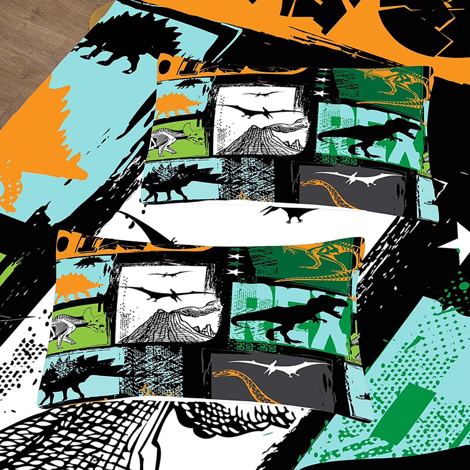 Dinosaur Pattern Bedding Set, 2/3 Counts/set Including 1 Count Comforter & 1/2 Counts Pillowcase without Filler, Soft Comfortable Bedding Set for Home Bedroom, Quilt Bedding Set