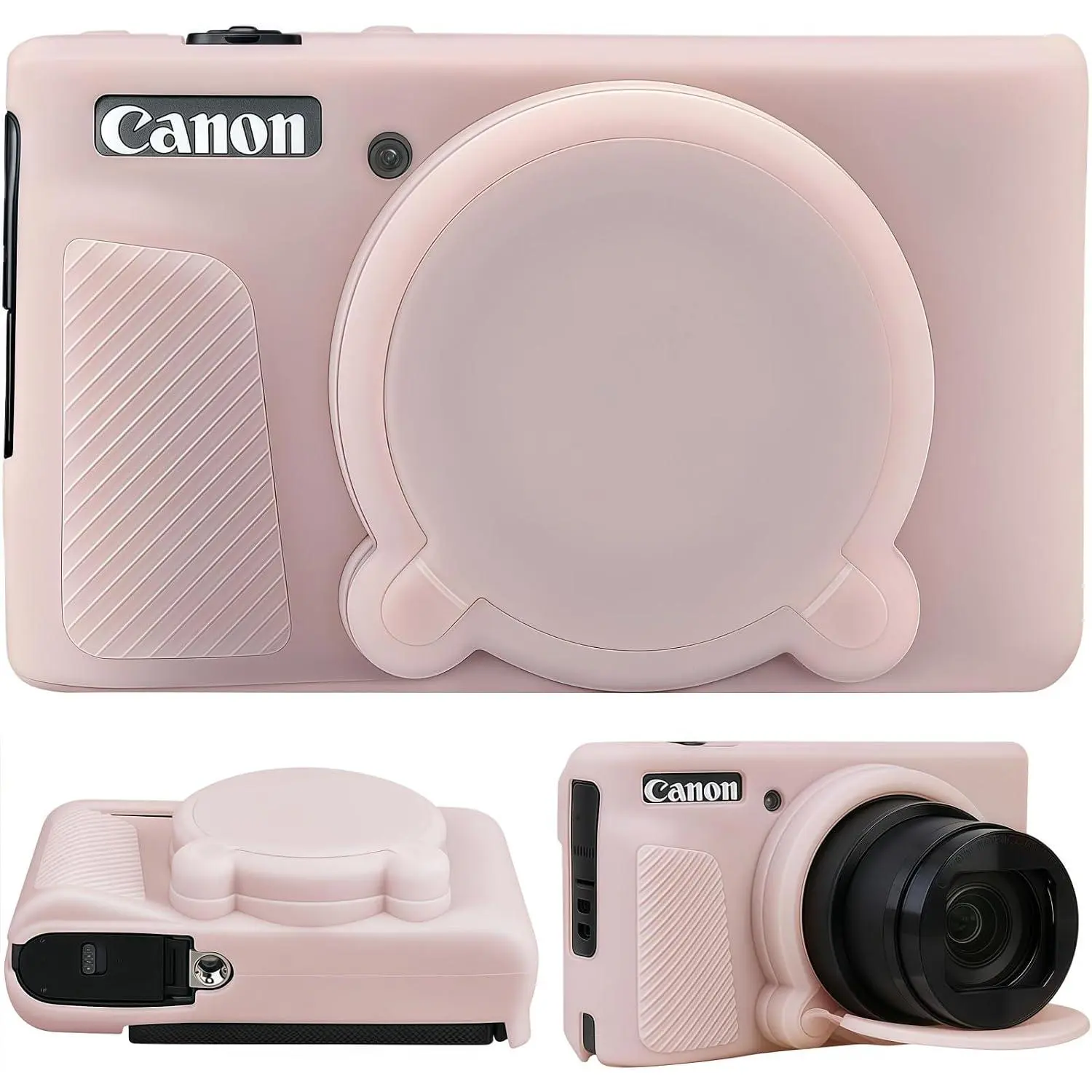 Jelly Protector Case for Canon PowerShot SX740-SX730 Digital Cameras, Slim Fit Fitted Synthetic Accessory with Detachable Lens Cover, Anti-Scratch Lightweight Bag with LCD Screen Protection, Accessories, Protective