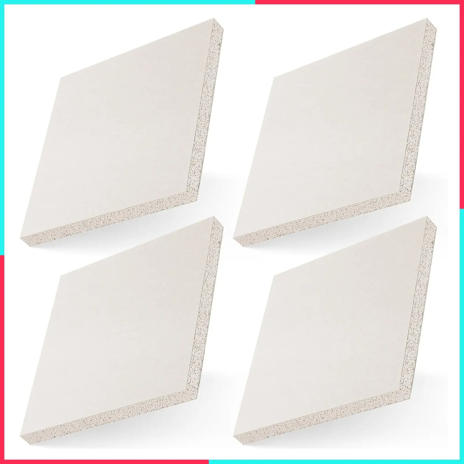 Drywall Repair Panel for Wall Repair, 4 Pack, 12" x 12" x 1/2"