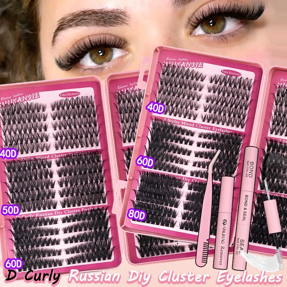 New Personal DIY Segmented False Eyelashes with Natural Wispy Style D Curl for Long-Lasting, Lightweight, and Easy Application Perfect for Daily Makeup, Date, Party, Stage, and Gift Giving