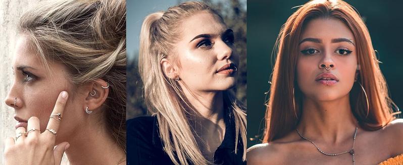 Besteel 9 Pcs Hypoallergenic Septum Rings 16G Surgical Steel CZ Opal Clicker Hinged Nose Rings Hoop for Women Men Lip Conch Tragus Helix Daith Cartilage Earrings 8mm 10mm Jewelry Band