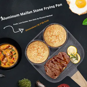 1 Piece Nonstick 4 - Hole Egg Frying Pan  Breakfast Egg Burger Maker Home Use