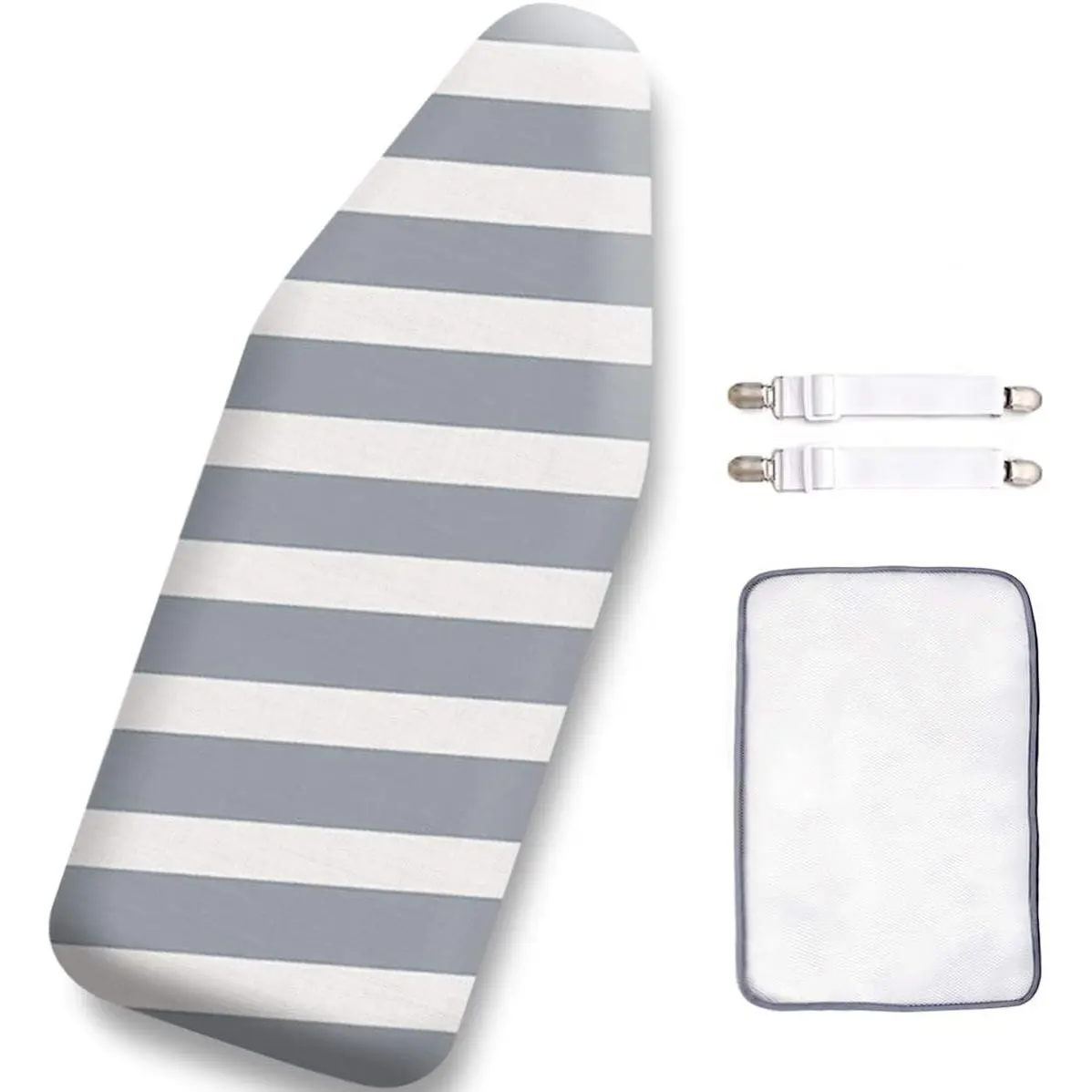 12.5"x32" Small Ironing Board Cover and Pad, Extra Thick Padding for Daily Ironing