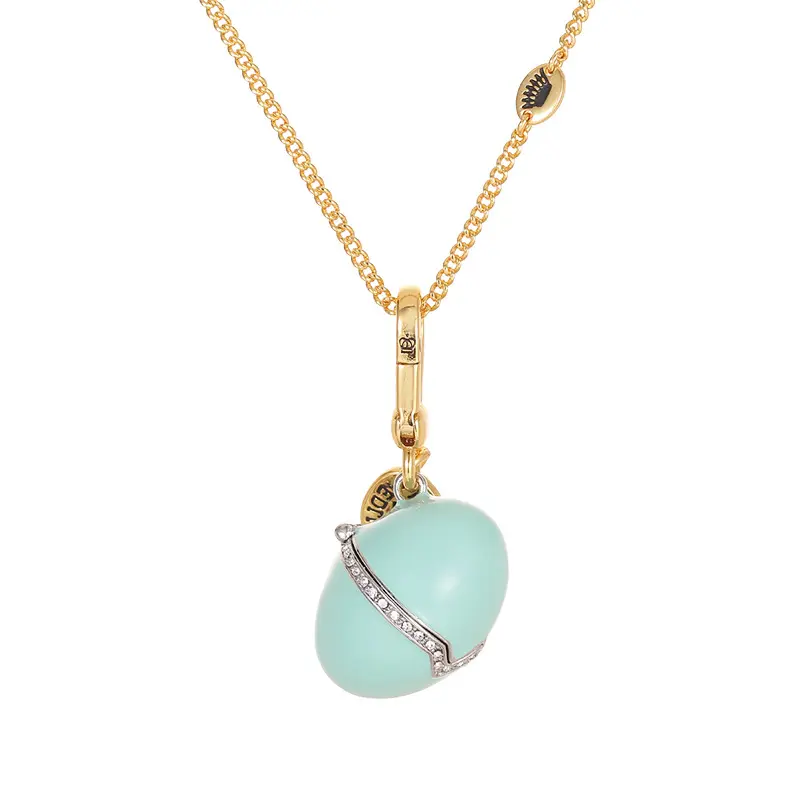 3D Animal Enamel Brass 3-in-1 DIY Pendant - Female Daily Dual-Use Casual Necklace, Keyring, Egg Pot Bag Charm, Unique Birthday Gift Fashion Accessory, One-Piece