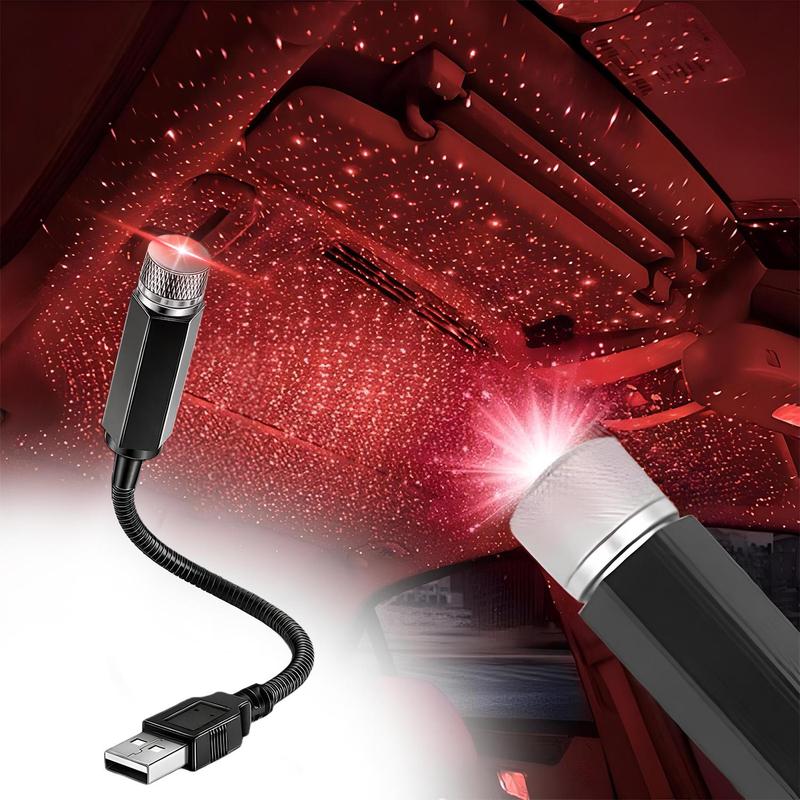 Car Starlight Projector, USB Powered Adjustable Romantic Car Interior Light, Portable Car Roof Starry Sky Atmosphere Light for Car Room Party, Plug and Play Car Starlight Projector, USB Powered Adjustable Romantic Car Interior Light, Portable Car Roof Starry Sky Atmosphere Light for Car Room Party, Plug and Play