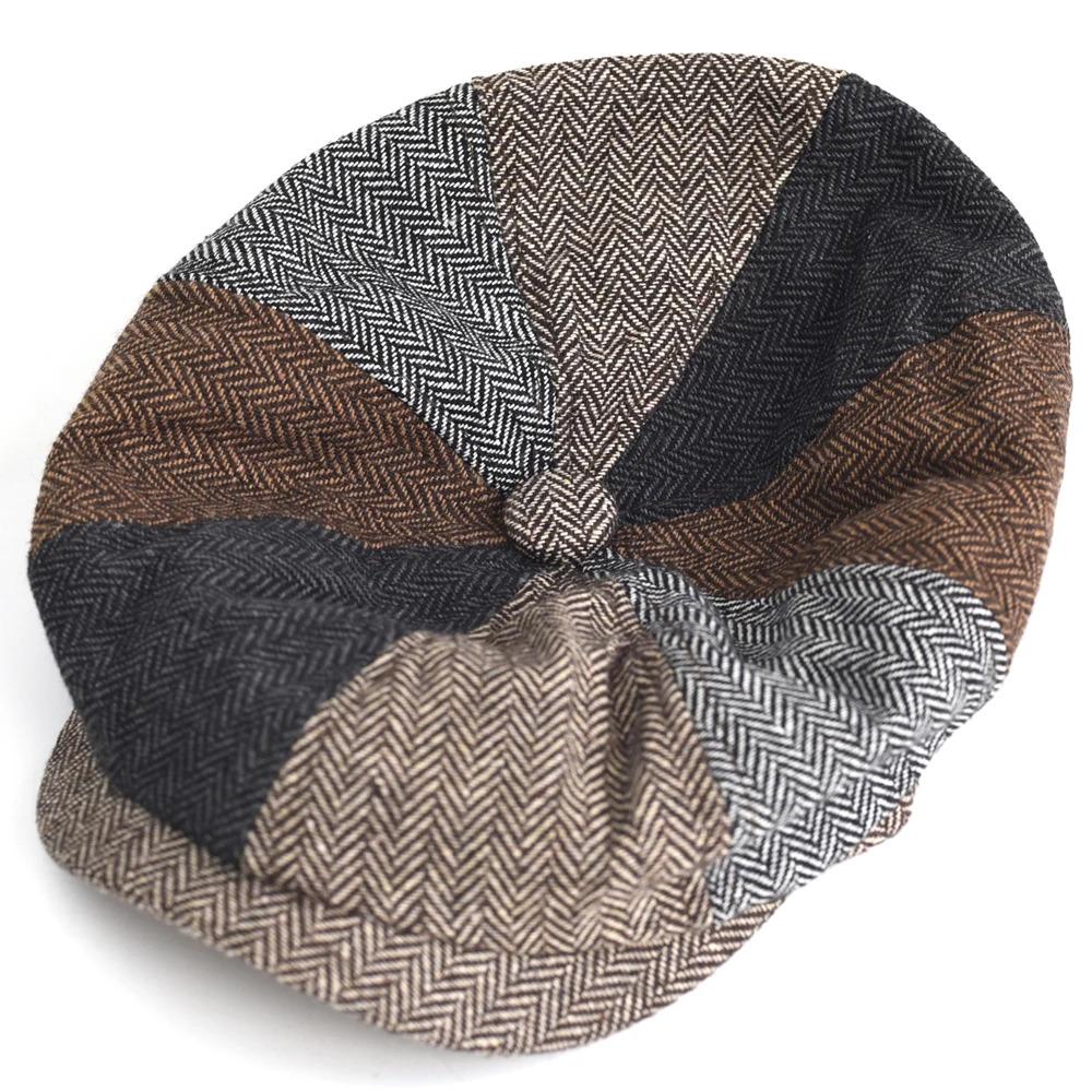 Four Seasons Vintage Herringbone Newsboy caps Casual Outdoor Retro Beret Hats Octagonal hat Fashion Flat Caps