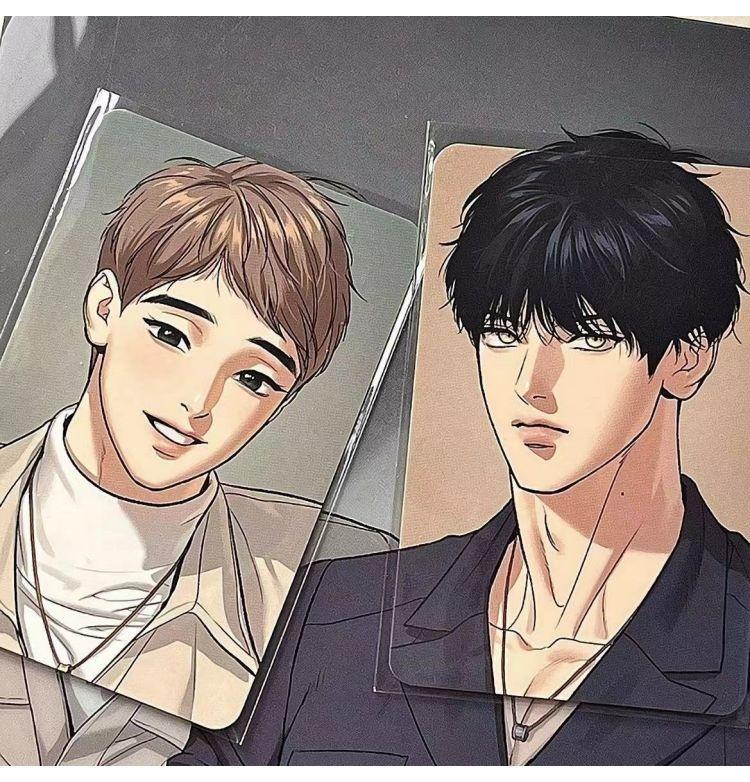 2 Pcs/Set NEW BL Manhwa Lomo Card Dong-gyun,Alex Comic Characters 3 Inches HD Photocard Postcard Friends Cosplay Gift