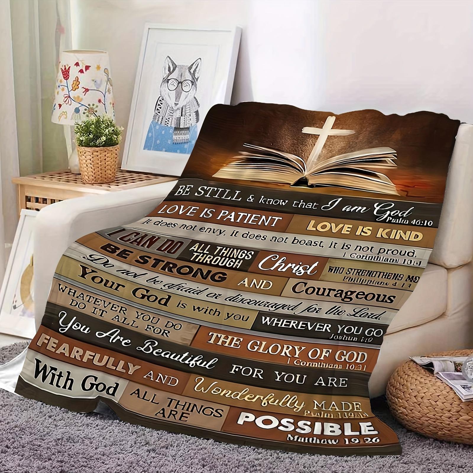 Faith Series Fleece Blanket Super Soft Warm for Home Office Leisure Air Conditioning Multi-functional Lightweight Cozy Blanket Perfect for Camping Travel Daily Use Faith Series Fleece Blanket Super Soft Warm for Home Office Leisure Air Conditioning Multi-functional Lightweight Cozy Blanket Perfect for Camping Travel Daily Use