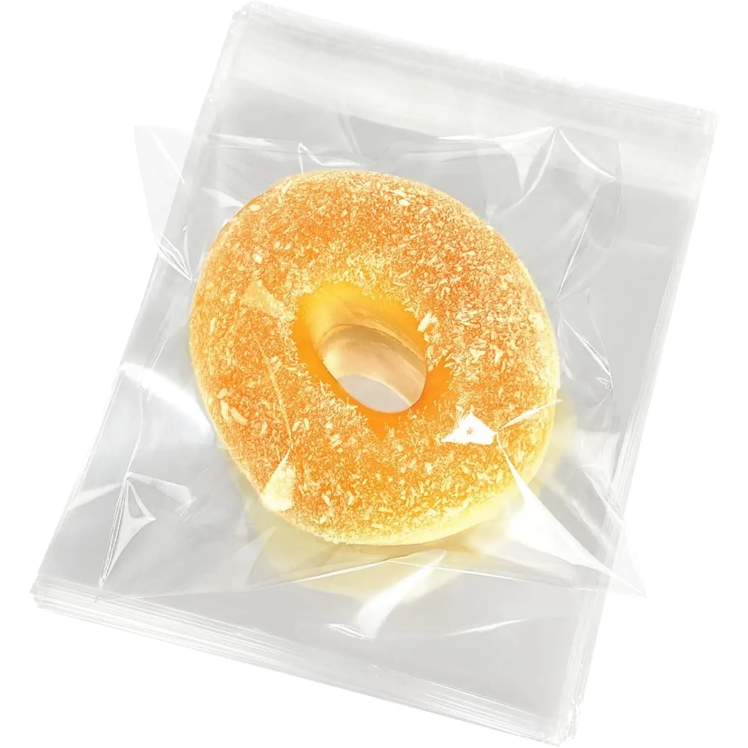 5x5 Inches Cookie Bags, 200 Pieces Clear Self Sealing Resealable Cellophane Bags