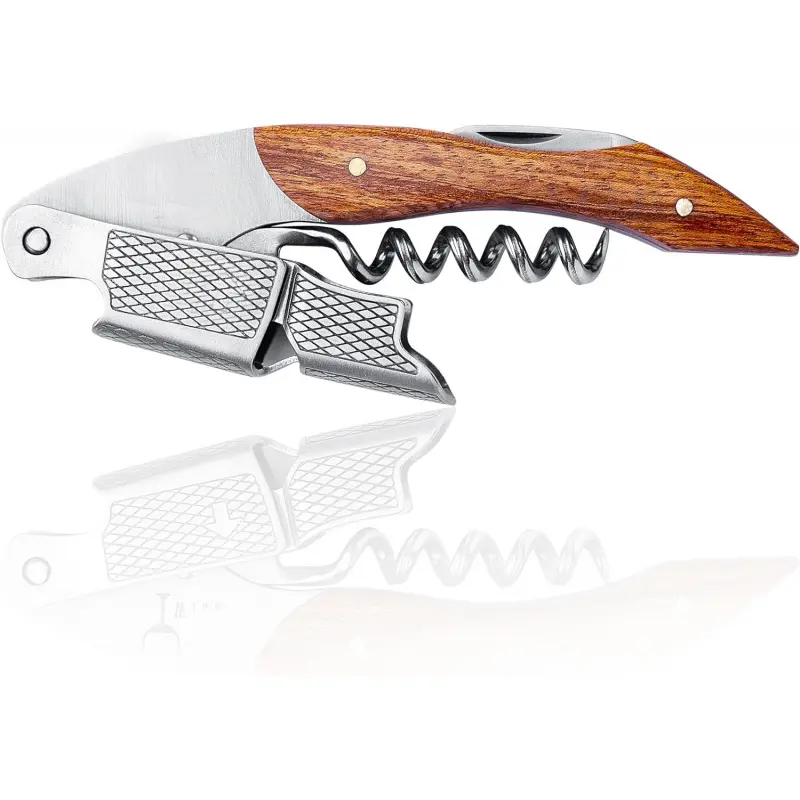 Wino Wine Key! - Professional Sommelier's Stainless Steel Corkscrew Wine Bottle Opener