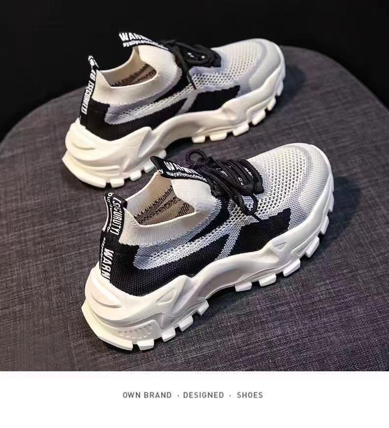 New fashion women's sports shoes, running shoes, lightweight casual shoes, non-slip soft-soled single shoes