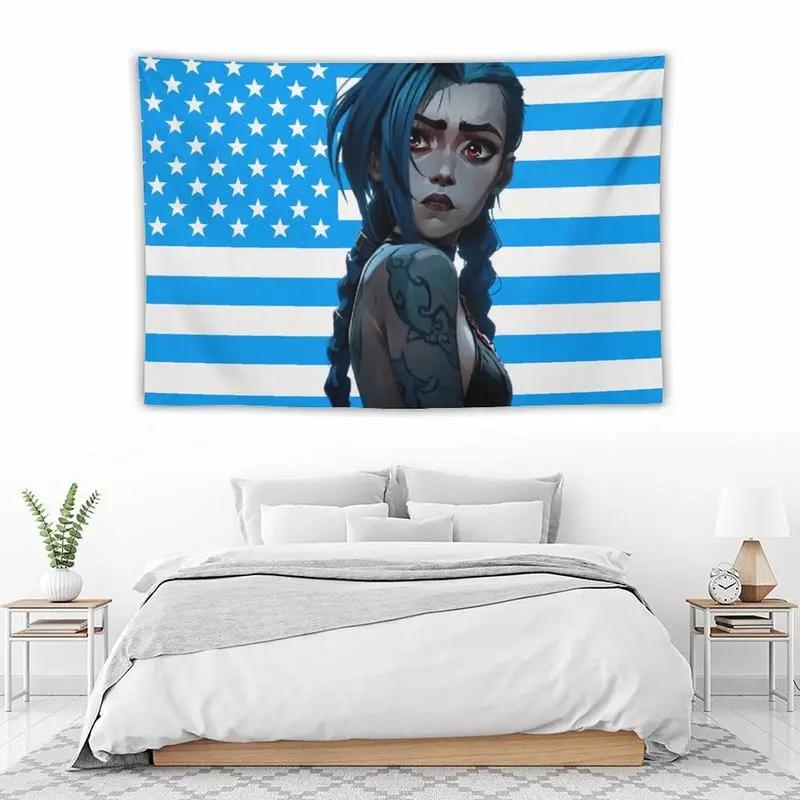 Jinx  wall tapestry poster for college dorm cave bedroom living room office party decoration gift