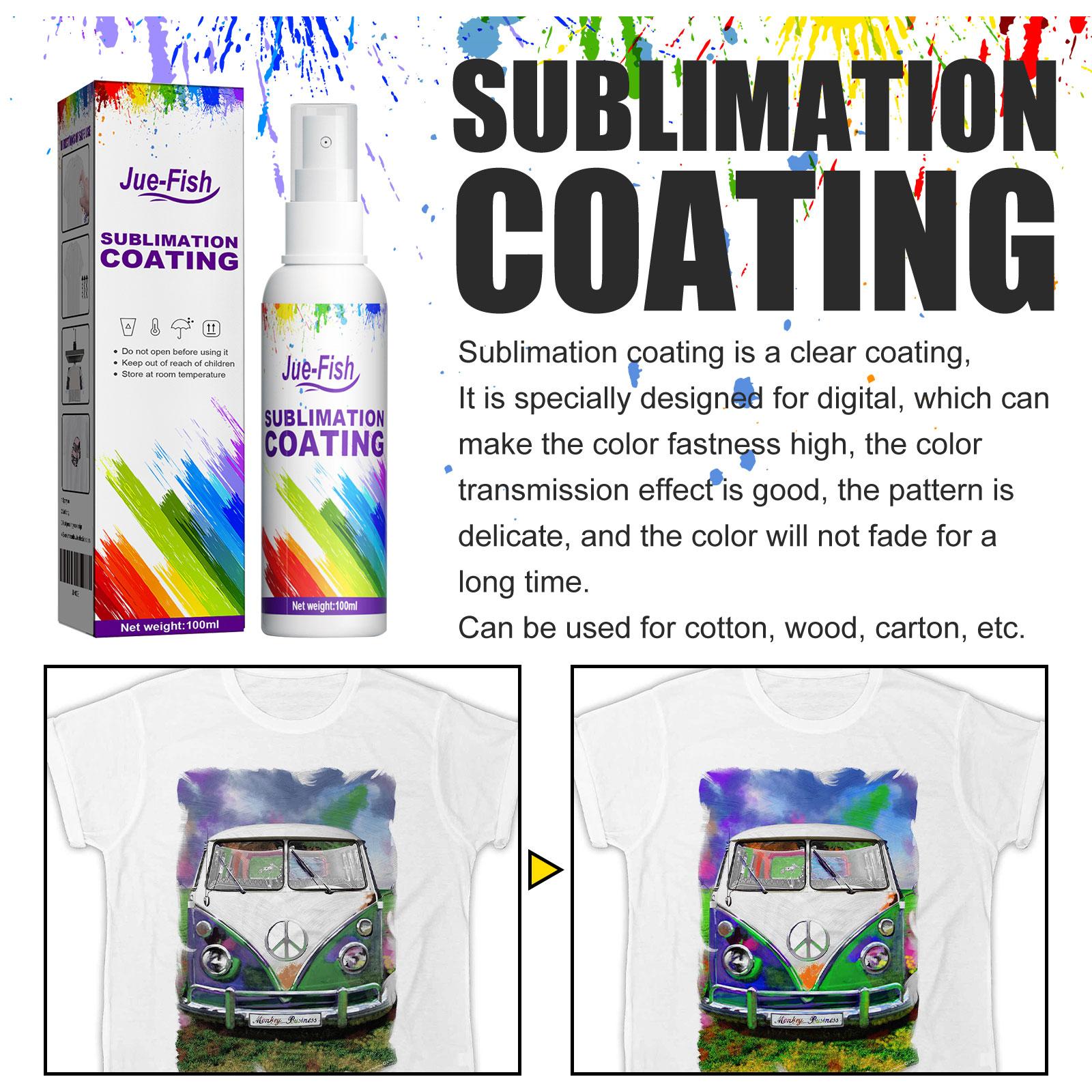 Sublimation Coating Spray Clothing Heat Transfer Printing Thermal Transfer Wear-Resistant Stain-Proof Multi-Purpose Good Adhesion home essentialsbedroom decor
