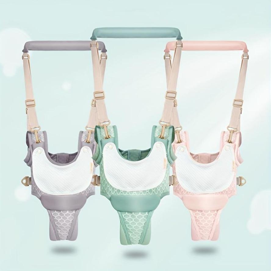 All-Season Breathable Vest-Style Pet Walking Helper Harness, Comfort Handheld Support Safety Harness with Sponge Handle Leash for Outdoor Walking, Pink/Green/Purple