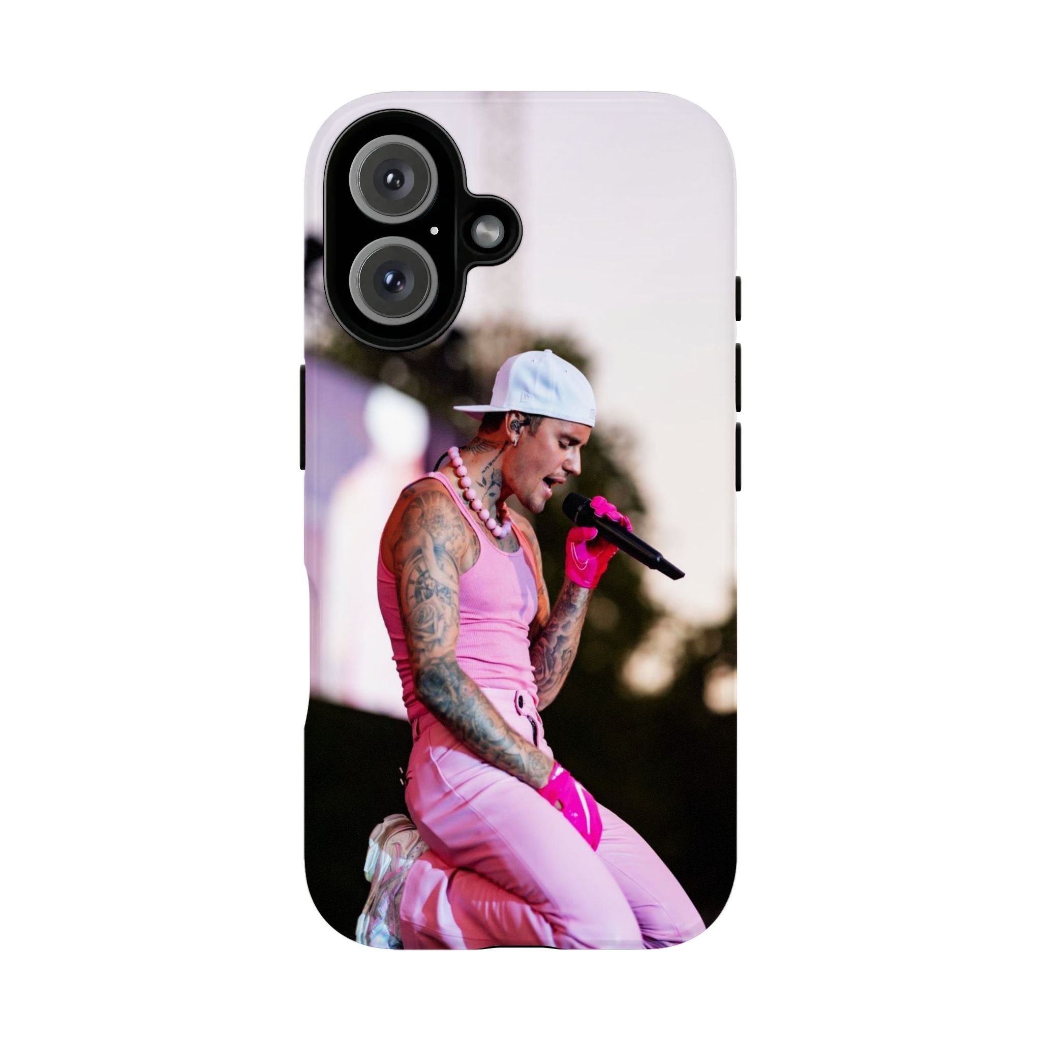 Popular Idol & Retro Artist: Bieber-Themed 2-in-1 Film-Style Phone Case — Compatible with iPhone 12, 13, 14, 15, 16, and 17 Series. This dual-layer protective case features a slim, lightweight hard-shell design and boasts excellent fade-resistant properti