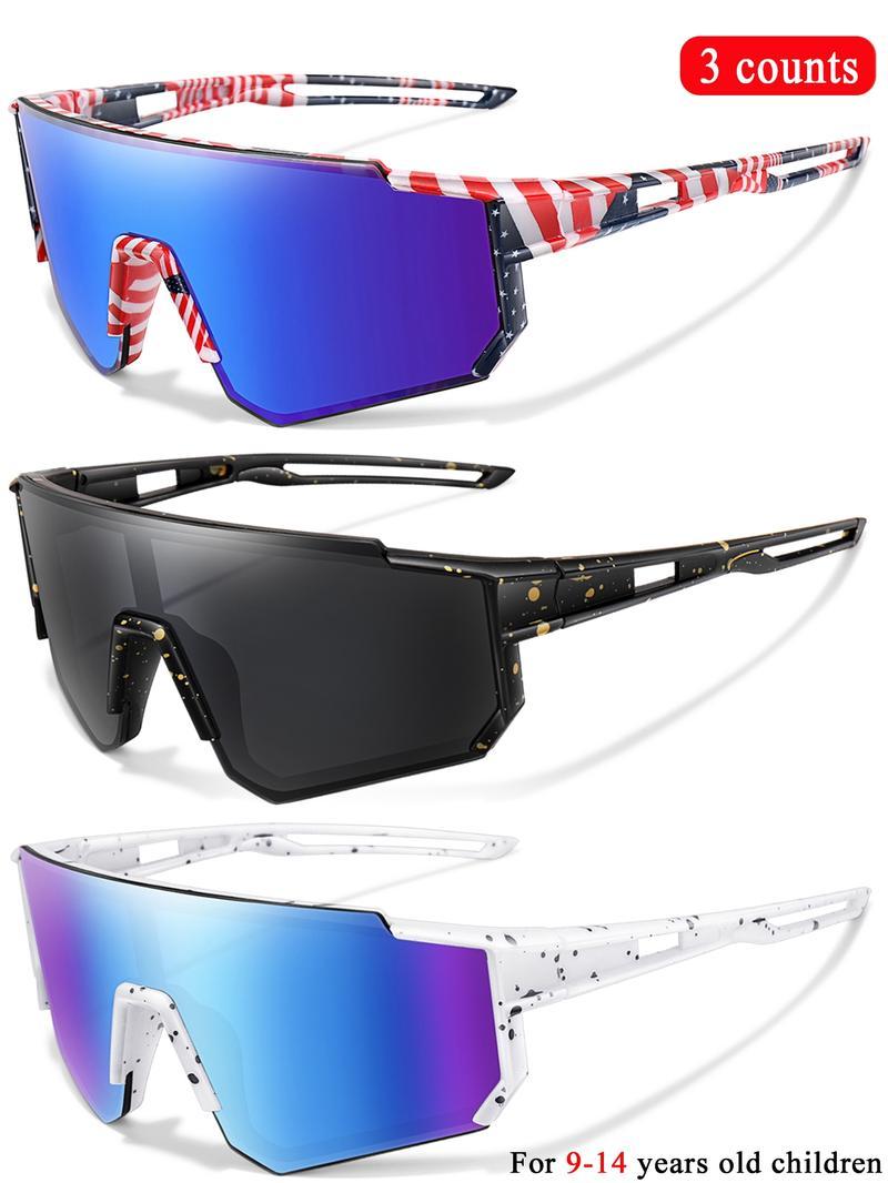3 Pairs Youth Sunglasses with UV Protection for Wholesale Goggles Retail age 9-14 Years Old Boy Girls Baseball Cycling Running ski 3 Pairs Youth Sunglasses with UV Protection for Wholesale Goggles Retail age 9-14 Years Old Boy Girls Baseball Cycling Running ski