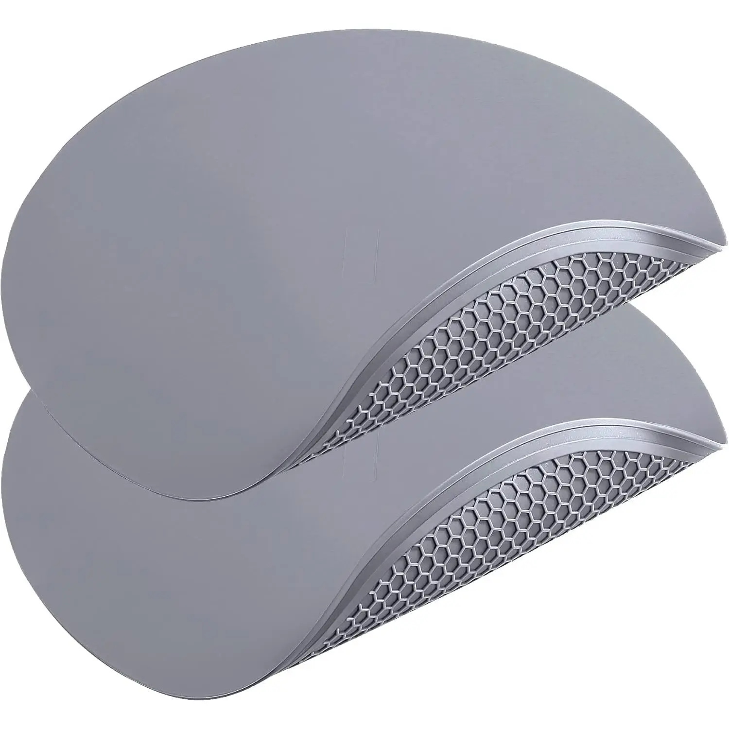Silicone Microwave Mat - Round 12" x 12" - Set of 2 Heat Resistant Multifunctional Mat, Splatter Guard, Trivet, Hot Pad, Pot Holder