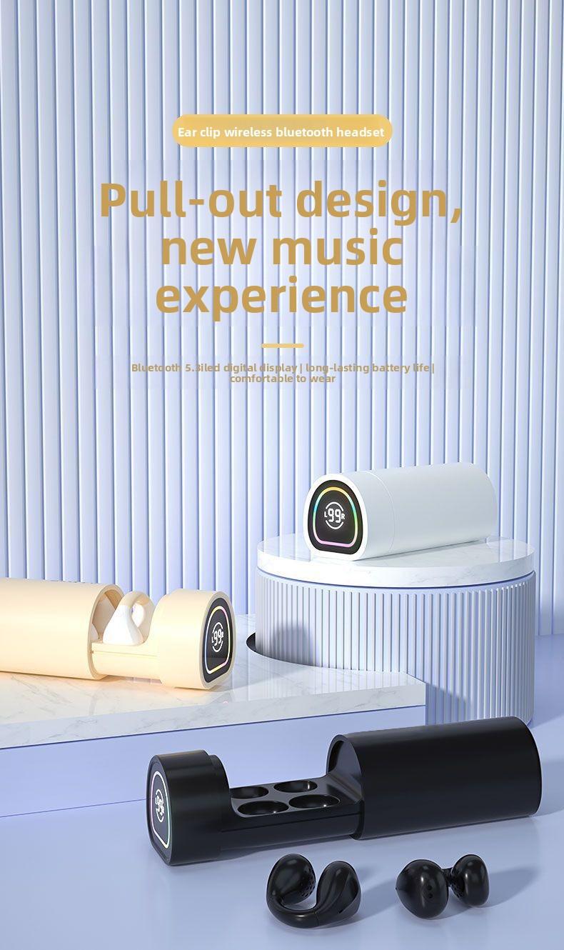 Bone conduction Bluetooth earphones with ultra-long battery life, M9 non-in-ear true wireless noise reduction, comfortable to wear for long periods, high sound quality, and waterproof