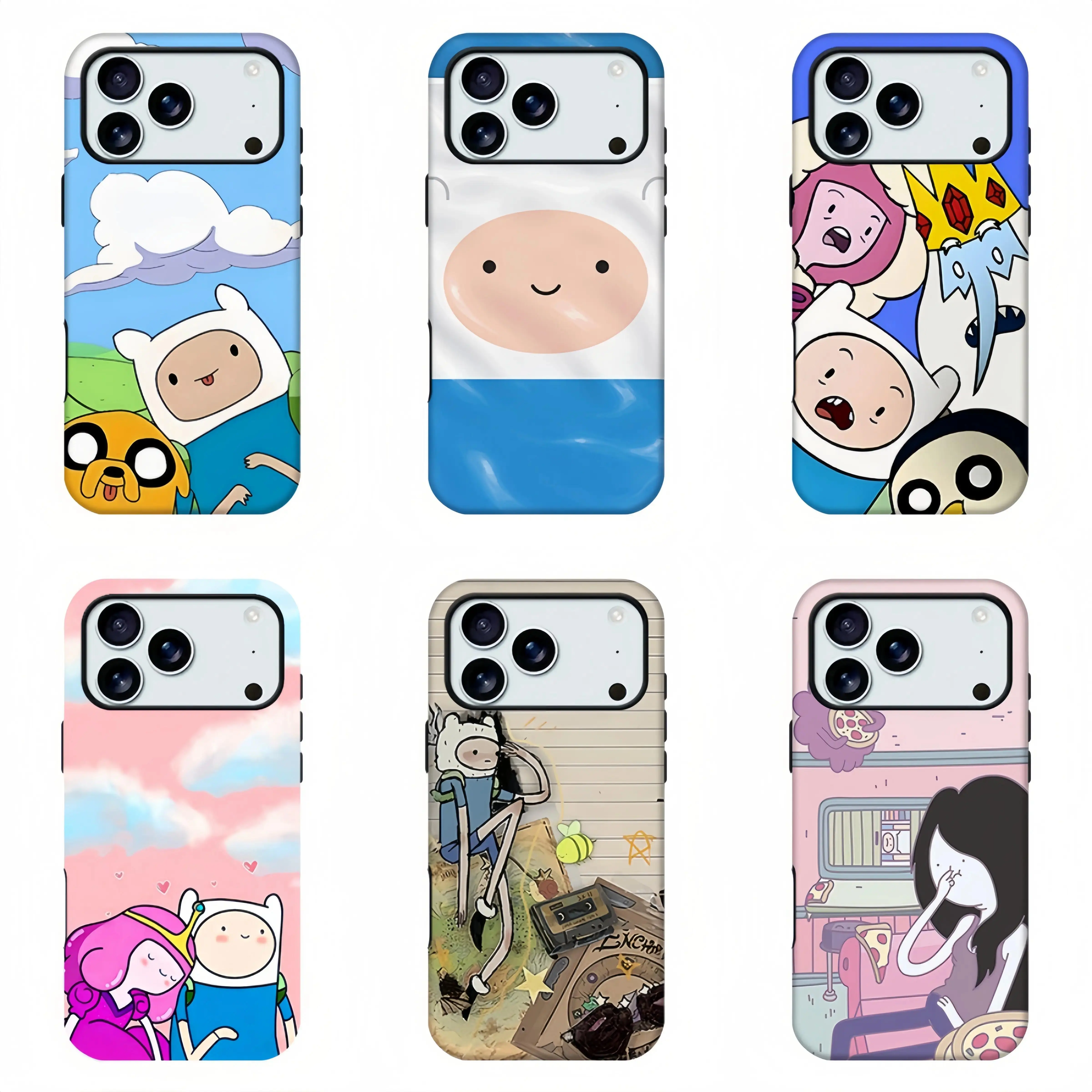 Adventure Time Cartoon Phone Case, designer Case  Pastel Nostalgic Anime Shell  Finn & Jake Nostalgic Aesthetic Protective Case Suitable for iPhone 17-11 Pro Max/Plus and  Samsung Galaxy S23-25