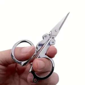 3pcs Folding Portable Scissors, Multi-Use Travel & Fishing Shears, Mini Foldable Nail Scissors, Outdoor & Household Tools
