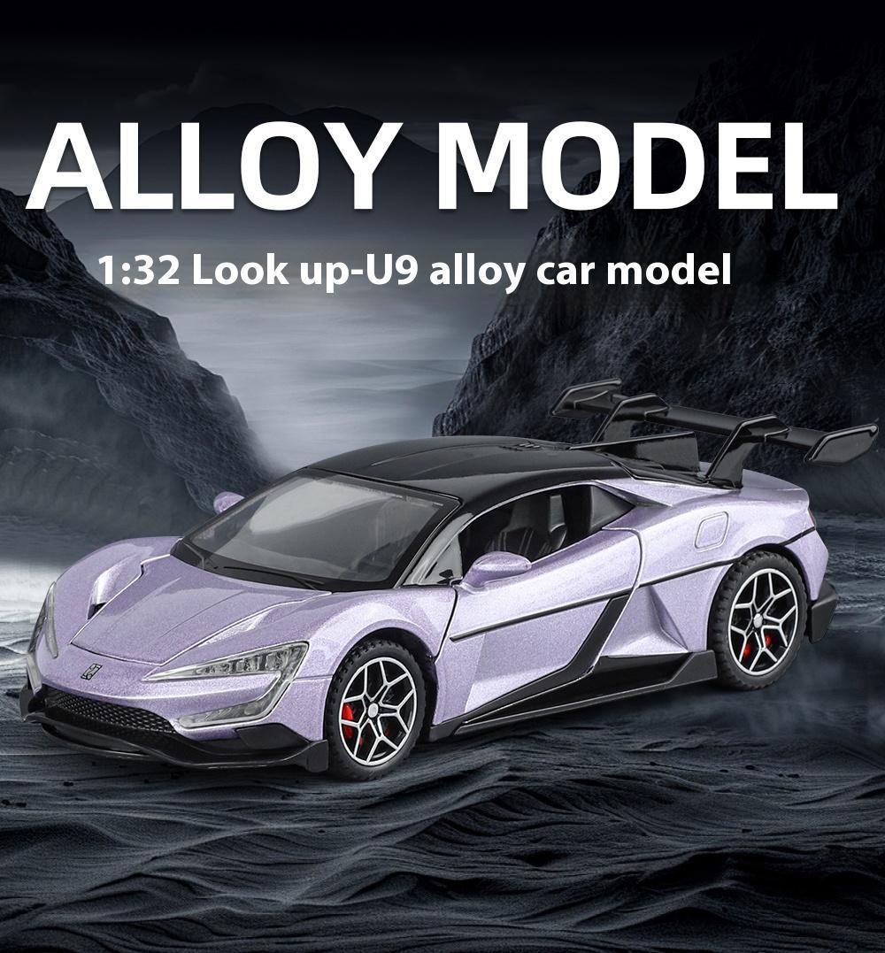 Simulation 1:32 YANGWANG - U9 Alloy Car Model, Game Vehicle Birthday Gift With Sound and Light Children's Toy Car Boy
