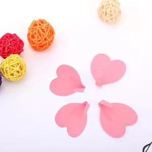 3/5/10/20pcs - Heart-Shaped Hooks - Rustproof, Reusable for Towels, Clothes & Keys - Easy Install, No Drilling Required