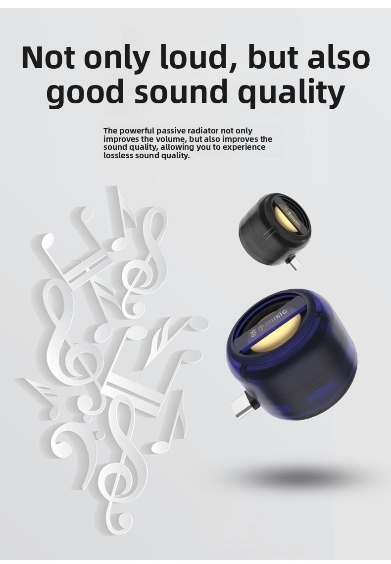 Direct-plug mini speaker Type-C mobile phone mini player portable speaker wholesale external subwoofer wireless