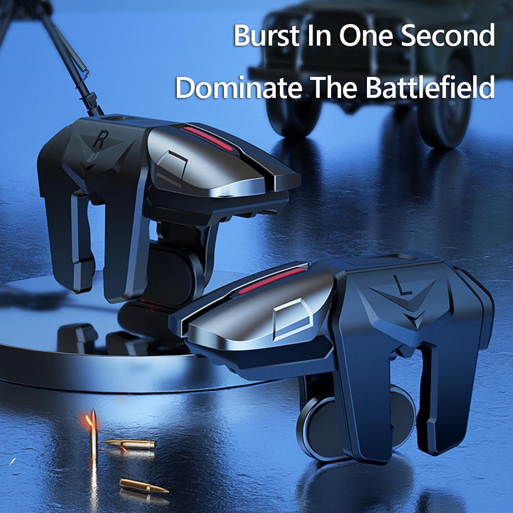 Mobile Phone Game Trigger Gamepad Joystick 6-Finger Aim Shooting L1 R1 Key Button Game Fingertips PUBG Game Controller