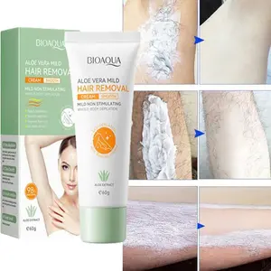 Gentle Hair Removal Cream - For Women & Men | Painless Body & Bikini Area Depilatory (60g) Cosmetic Moisturize
