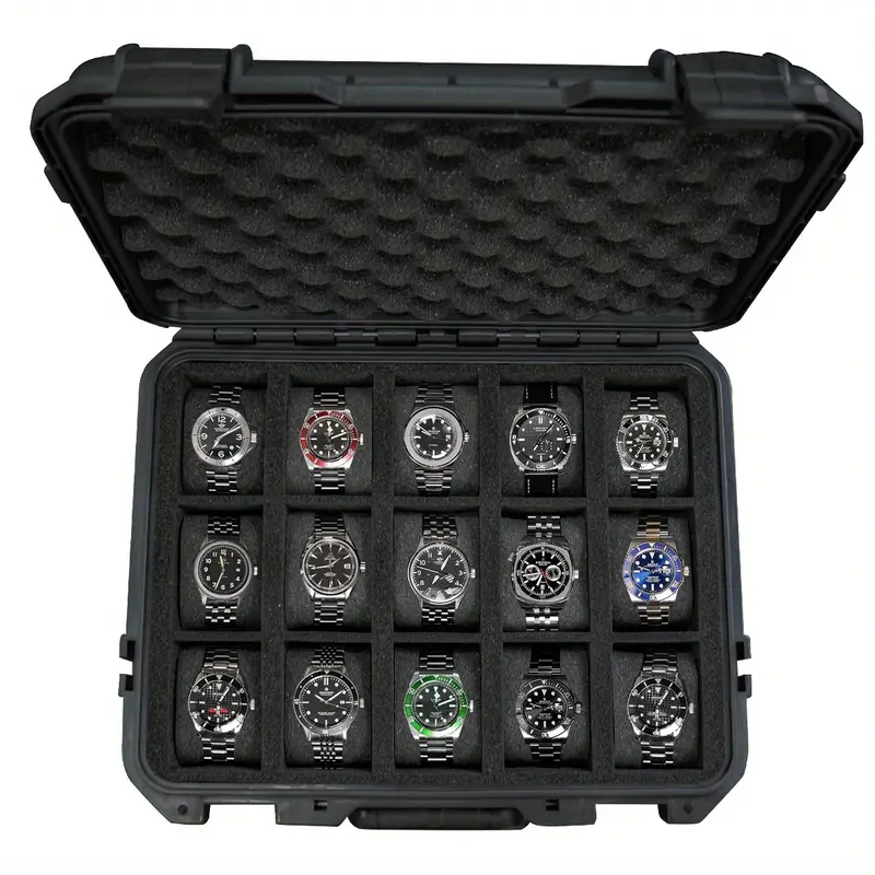 Waterproof Watch Box Collection, Safe Storage Protection for Antiques, Sponge-Lined Durable Design, Ideal for Collectors & Gifts, Watch Protector, Watch Organizer